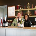 Wooing Tree owners Steve and Thea Farquharson at the vineyard's cellar door. PHOTO: SUPPLIED