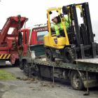 A deep gouge was left on the verge yesterday when a tow truck moved slightly left to avoid an...