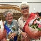 Gwen Harrex (left) has been crowned 2019 Senior Blossom Festival Queen and Rosemary Magrath is...