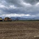 Earthworks at the site of the processing plant near Culverden. Photo: Supplied