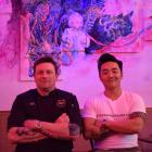 AND Hospitality Group executive chef Greg Piner (left) and owner Andre Shi on the eve of Asian...
