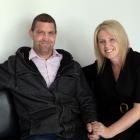 Southland father Blair Vining and his wife Melissa at the Auckland Hospital Oncology ward earlier...