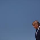 US President Donald Trump arriving in Pittsburgh earlier this week. Photo: Reuters 