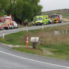 A vehicle came off the road today along State Highway 85 between Omakau and Chatto Creek. Photo:...