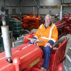 Tuapeka Vintage Club member Brian Taylor sits on a 1960s David Brown 950 tractor he restored for...