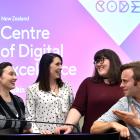 RocketWerkz concept artist Kiara du Toit (left), Runaway Play managing director Zoe Hobson, NZGDA...