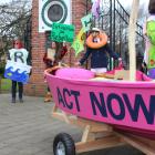 A group of environmentalists in Invercargill took to the streets yesterday to protest against...