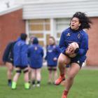 Otago midfielder Kilisitina Moata'ane catches the ball during a training session at Logan Park...