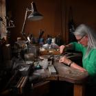 Working at her father’s jewellery bench is special for Stephanie Lorimer. Photos: Craig Baxter