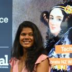 Researcher Madhuri Kumari talks at an Ada Lovelace Day conference in Dunedin last night. Photo:...
