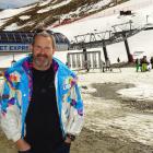 Coronet Peak ski area manager Nigel Kerr pictured at the skifield yesterday, its final day of...