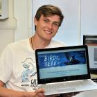 University of Otago student Taylor Davies-Colley helped design the BNN "Bird News Network'', set...