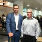 Dunedin Airport chief executive officer Richard Roberts (left) and chairman Tony Allison. PHOTO:...