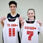 Middleton Grange players Trey Te Awa and Katie van den Bogaert will play in the Canterbury high...