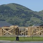 A new home being built in Mosgiel. Photo: Gerard O'Brien 