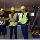 High Street Co-housing site foreman Bill Lammers (left), Stevenson and Williams Ltd managing...