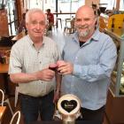 Kombucha kings Ernie (left) and Darcy Schack at Ombrellito’s cafe in Dunedin. PHOTO: GREGOR...