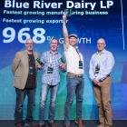 Celebrating business success at the Festival of Growth in Auckland are (from left) BNZ head of...