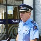 Otago-Lakes area commander Inspector Olaf Jensen speaks to media in Queenstown yesterday about...