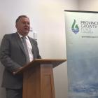 Shane Jones announcing $3.6m in funding for ventures in the Southland region. Photo: Luisa Girao