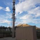 A 5G-enabled site above the Frankton-Ladies Mile highway. Photo: Mountain Scene