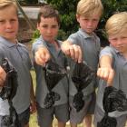 St Gerard’s School pupils (from left) Arn Cuthbertson, Freddie Ryan, George Donaldson and Quinn...