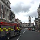 Fire and Emergency New Zealand were called to the Dunedin courthouse today. Photo: James Hall