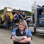 Emalee Millar (26) and fellow Otago Polytechnic automotive students show off the programme's...