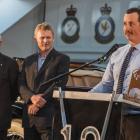 Pete Spencer-Bower receives the Outstanding in Tourism award as (from left) his mother Carolyn,...
