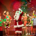 Santa (Chris McKenzie) and cast farewell the audience at the end of Queenstown’s annual Christmas...