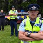 Hoping people drive safely over the Christmas period are members of the Dunedin road policing...