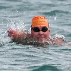 University of Otago student John Caughlin has St Clair Beach in sight as he nears the end of his...