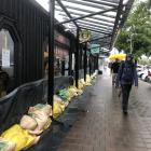 Wanaka's Doughbin continued to trade during the day and tourists wandered down Ardmore St as...