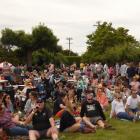 A crowd of about 1000 gathered at the McNulty House lawn at the Cromwell Heritage Precinct. PHOTO...
