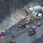 Chain-reaction crash on Pennsylvania Turnpike kills 5, injures 60. Photo: Twitter/ @WSJ