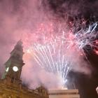 Fireworks light the sky in Dunedin as the decade ends. Photo: Gerard O'Brien