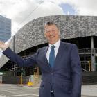  Te Pae general manager Ross Steele stands in front of what will be the central city's new...