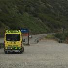 Emergency services at the scene after a serious incident where a tractor rolled. Photo: Adam Burns