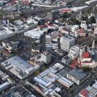 Older commercial buildings are giving way to urban apartments in central Dunedin. Photo: Stephen...