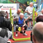 Bruce Park lifts in the squat section of the powerlifting at Propel Gym on Saturday. PHOTO:...