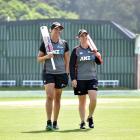 White Ferns duo Suzie Bates (left) and Katey Martin will play their first cricket international...