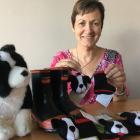 Judy Skevington’s felt mini gumboots and sheep dog decorations are raising awareness and funds...