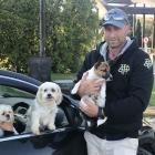 Veronica and Corey Woodrow and their dogs Pocket, Pixie and Mocha were evacuated from their...