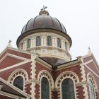 High winds last week damaged the dome of St Mary’s Basilica in Invercargill. Photo: Luisa Girao