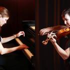 Pianist Kate Boyd and violinist Justine Cormack. Photo: Brent Smith