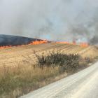 Crews from the Kakanui Volunteer Rural Fire Force were called to the blaze in Happy Valley Rd at...