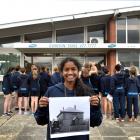 St Hilda's Collegiate School year 9 pupil Thareni Luxmanan (13) holds a photo of how the school...