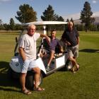 Greg Rabbitt (left), Warren Lees and Chris Wignall (right) believe siting a sewage pumping...