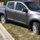 Alexandra man Glen Clark’s ute after its driver’s side tyres were punctured on Tuesday night....