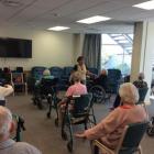 Windsorcare Shirley residents take part in an exercise class during the lockdown. Photo: Supplied